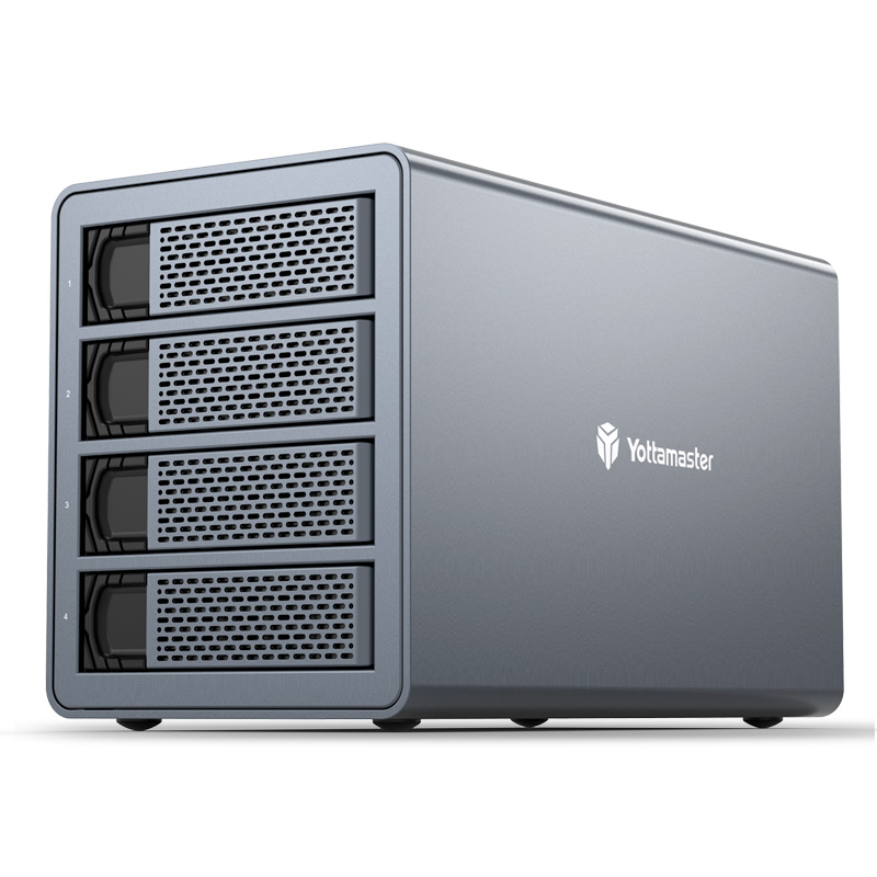 Yottamaster VN400C3 Enclosure 4 Bay Per HDD/SSD - USB-C 10Gbps, Fino A 88TB, Daisy Chain - Foto 11